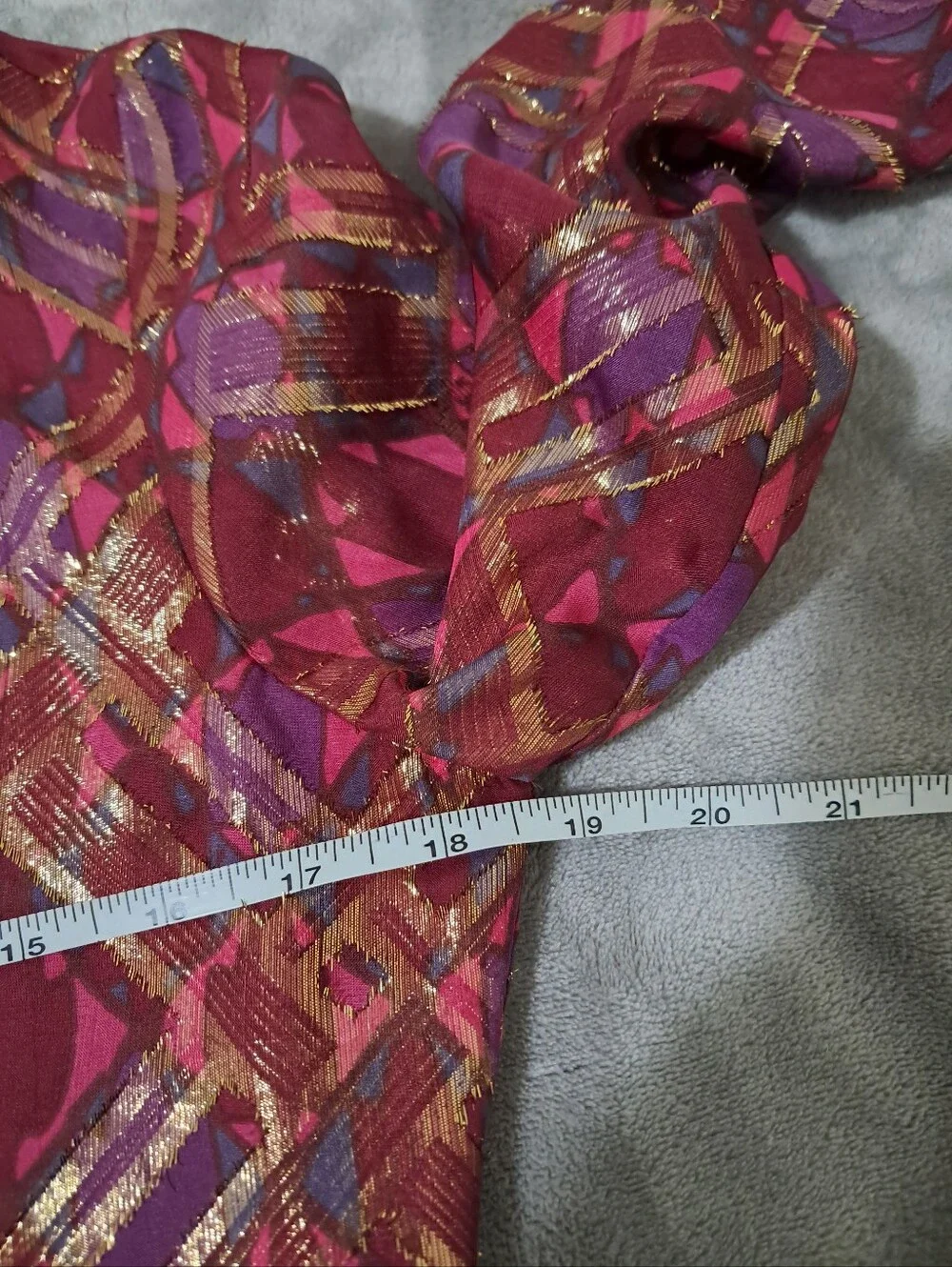 Tory Burch Silk Tunic Blouse with Metallic Detail Sz. 2